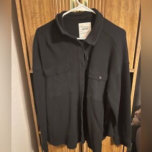 Aerie Waffle knit Lumberjane shirt size large